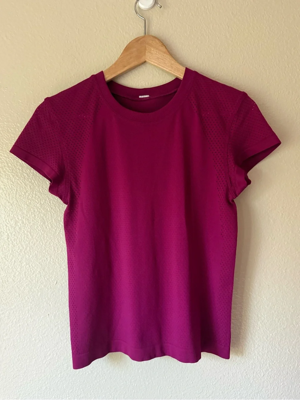 lululemon athletica Short Sleeve Active Tee in Magenta